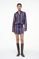 CYNTHIA DRESS RAILROAD STRIPE