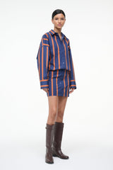 CYNTHIA DRESS RAILROAD STRIPE