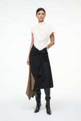 DAVINA DRESS BLACK MULTI