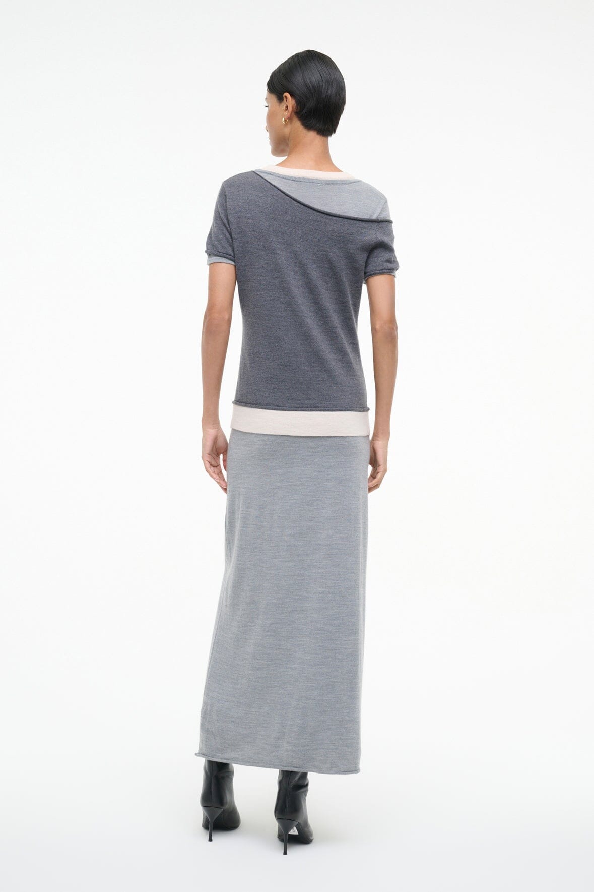 LYRIC DRESS HEATHER GREY MULTI