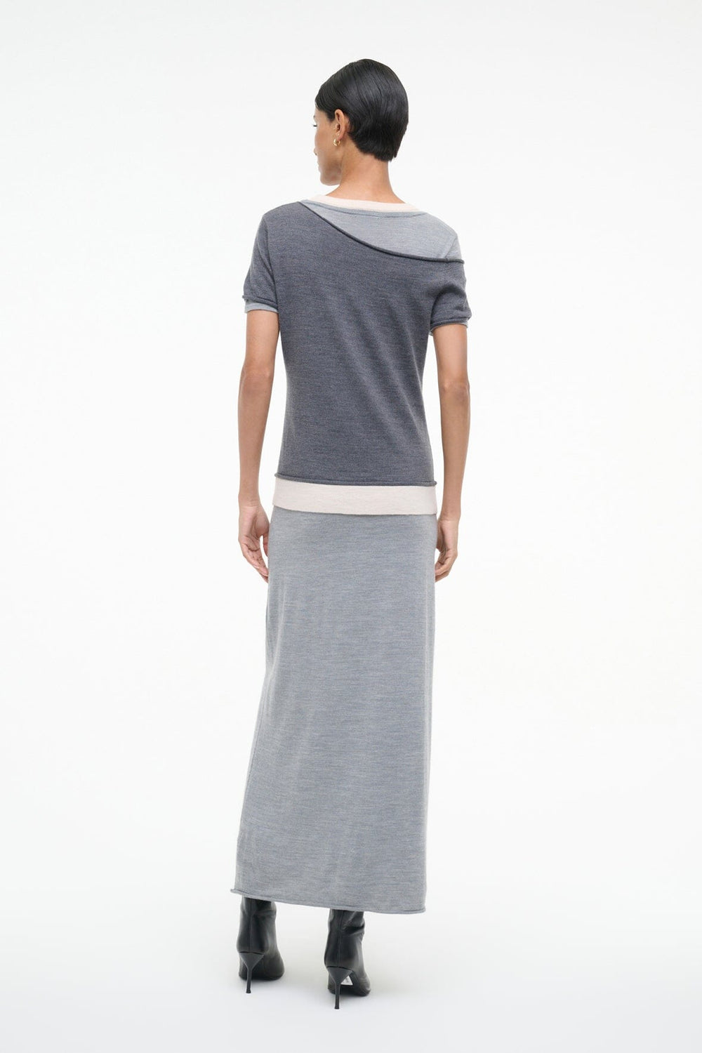 LYRIC DRESS HEATHER GREY MULTI