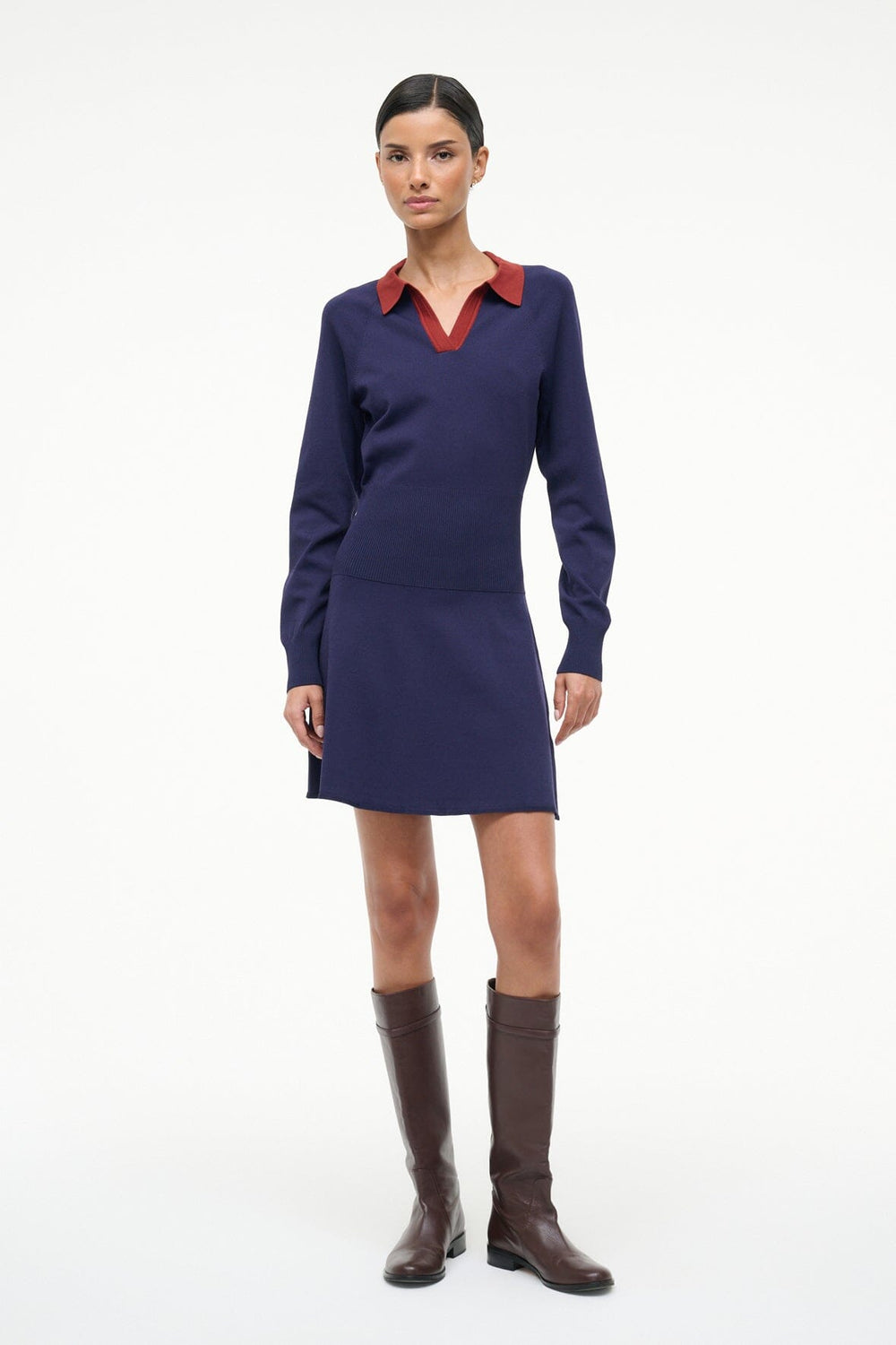 GENE DRESS NAVY SANGRIA