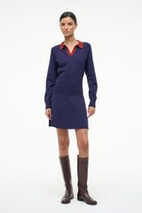 GENE DRESS NAVY SANGRIA