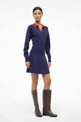 GENE DRESS NAVY SANGRIA