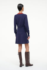 GENE DRESS NAVY SANGRIA