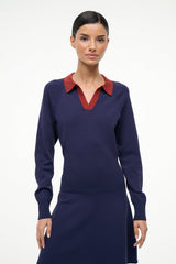 GENE DRESS NAVY SANGRIA