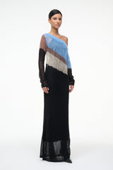 TESSA DRESS COUNTRY BLUE MULTI