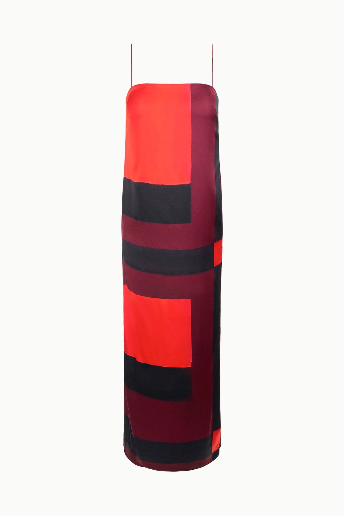 MAE SILK DRESS RUBY PRISM