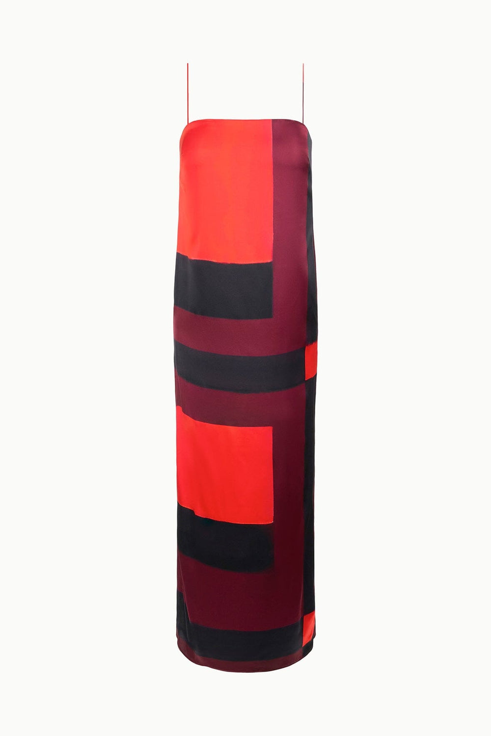 MAE SILK DRESS RUBY PRISM