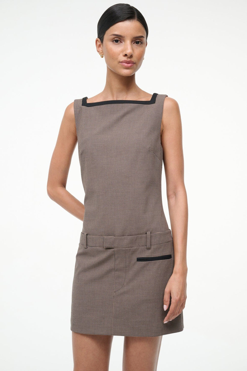 SKYLA DRESS HOUNDSTOOTH