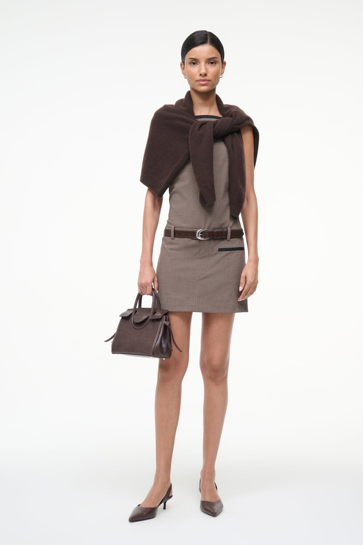 SKYLA DRESS HOUNDSTOOTH