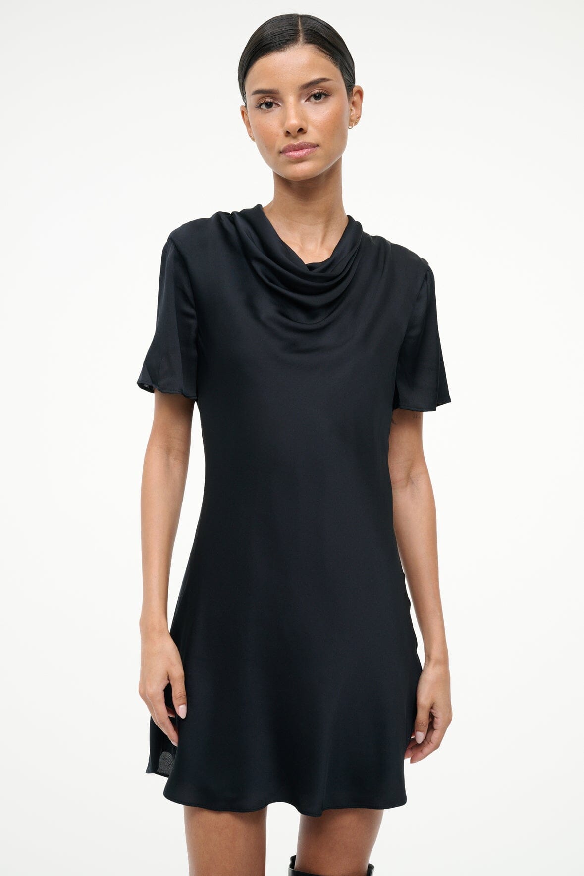 IRIS SILK DRESS BLACK