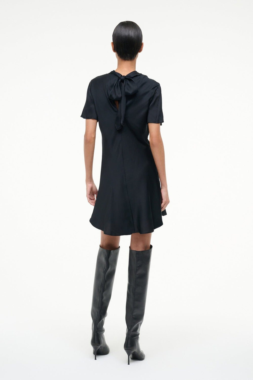 IRIS SILK DRESS BLACK