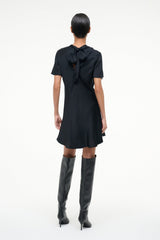 IRIS SILK DRESS BLACK