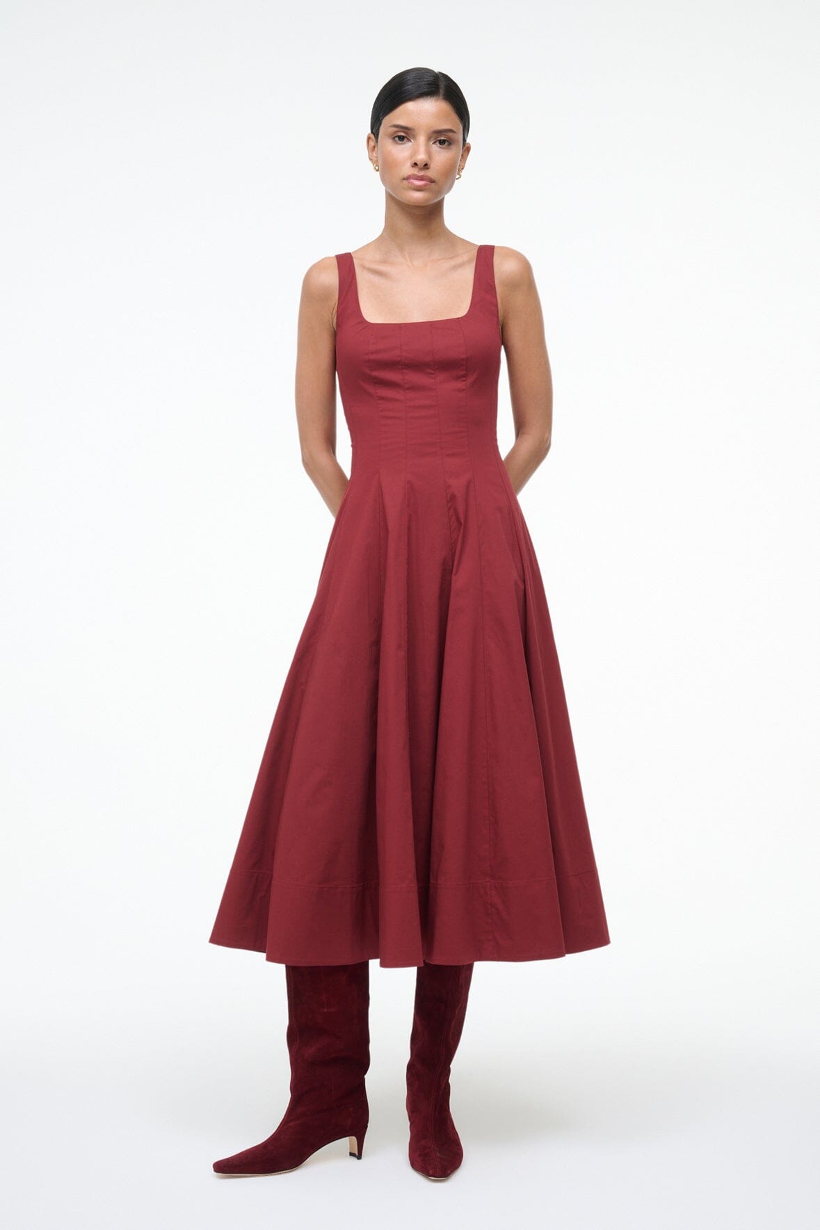 WELLS DRESS SANGRIA