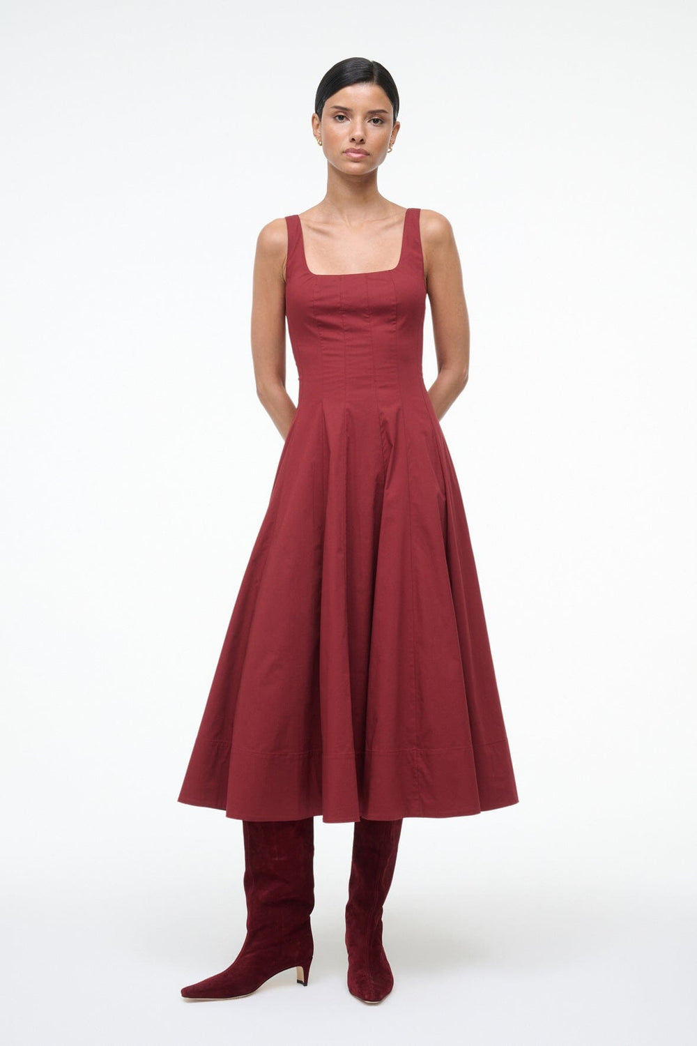 WELLS DRESS SANGRIA