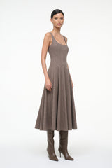 WELLS DRESS HOUNDSTOOTH