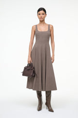 WELLS DRESS HOUNDSTOOTH