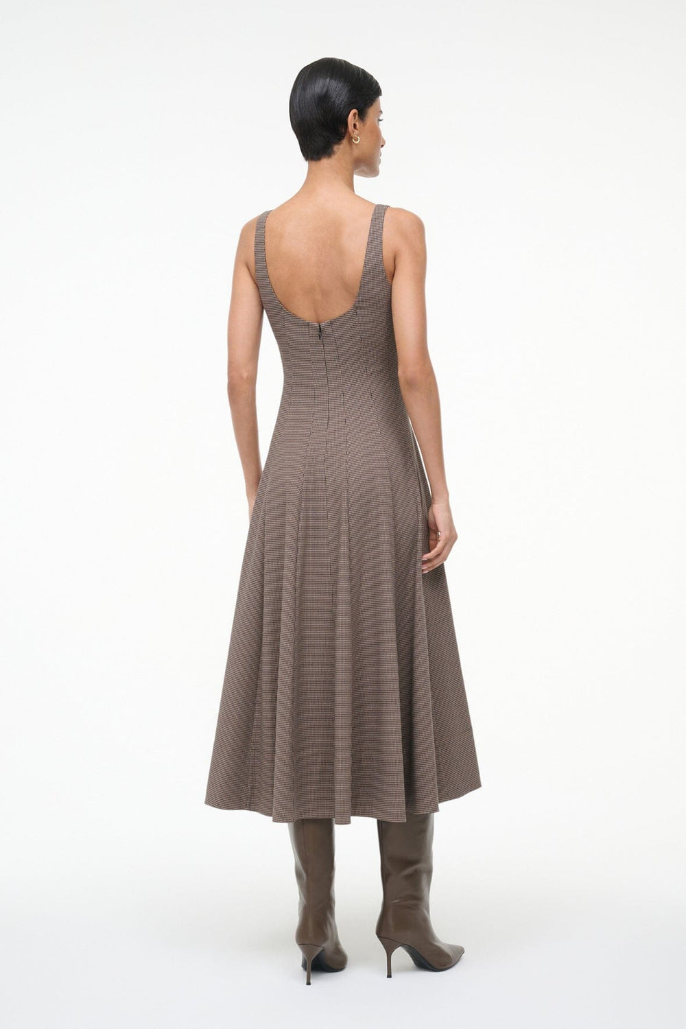 WELLS DRESS HOUNDSTOOTH