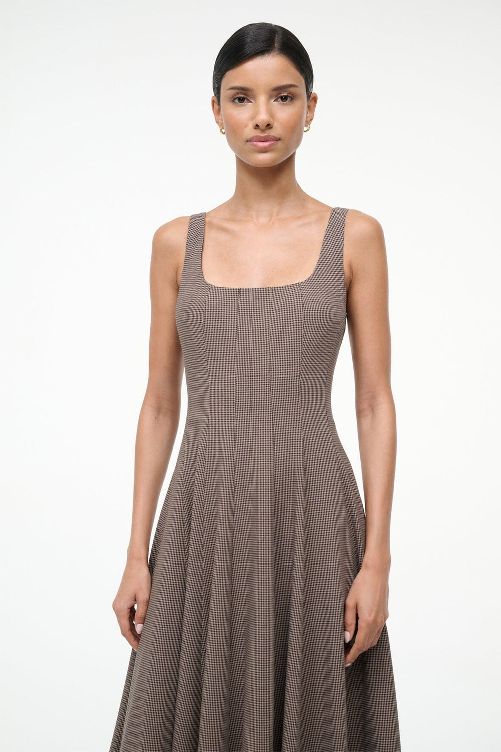 WELLS DRESS HOUNDSTOOTH