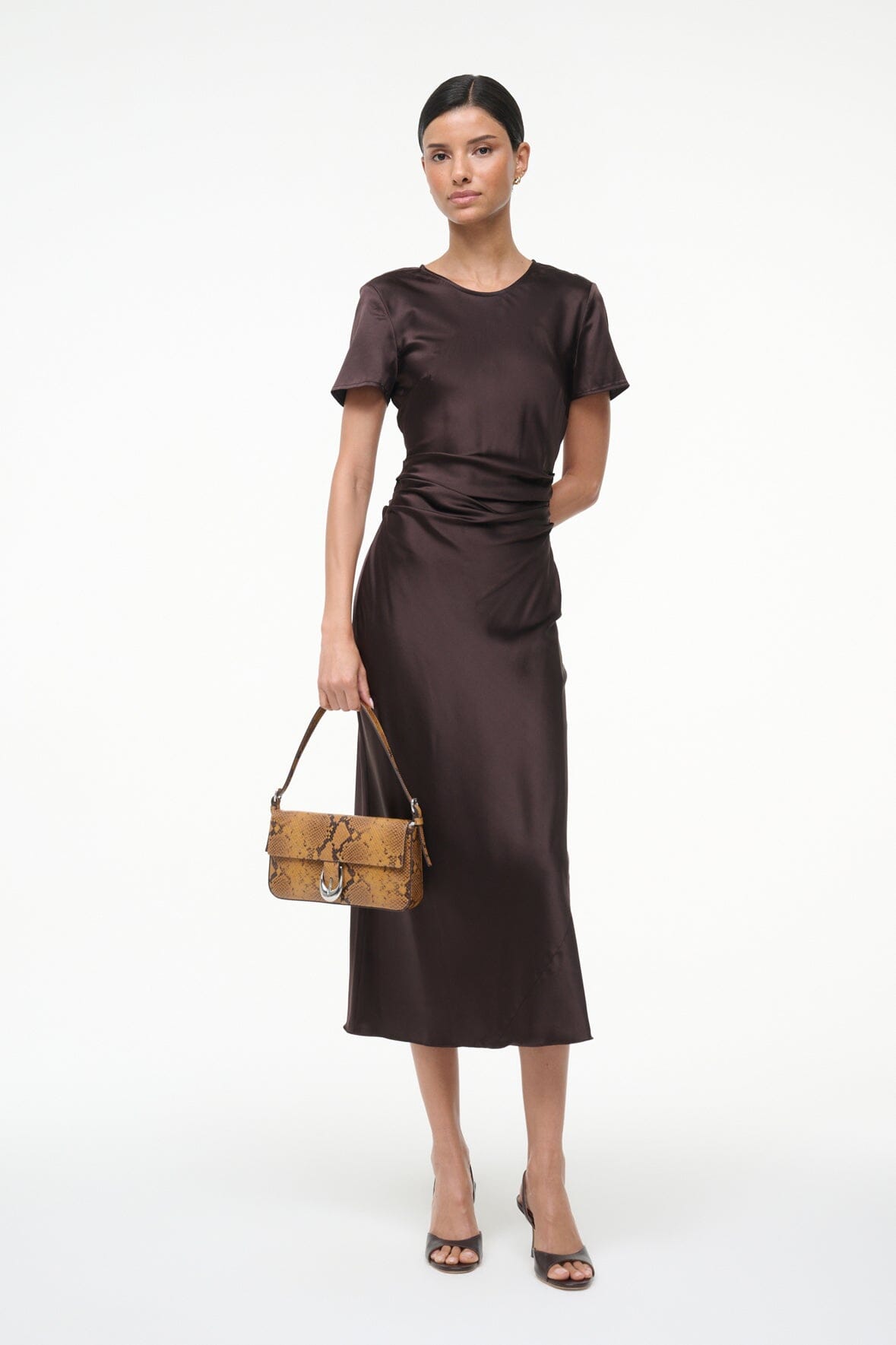 MARCEL SILK DRESS EARTH