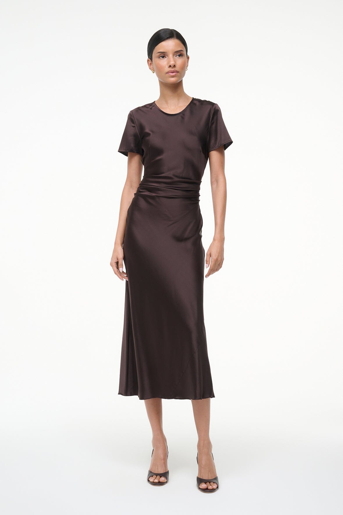 MARCEL SILK DRESS EARTH