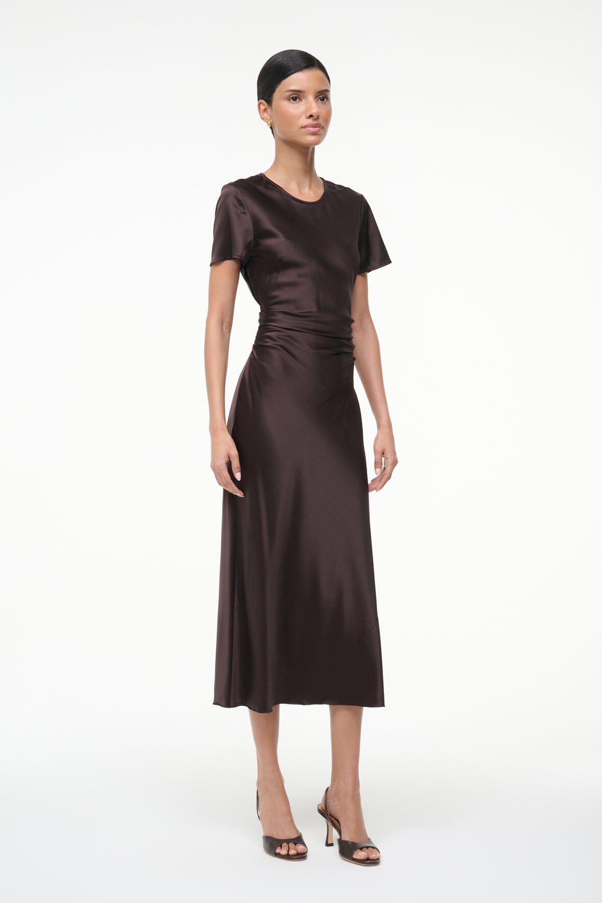 MARCEL SILK DRESS EARTH