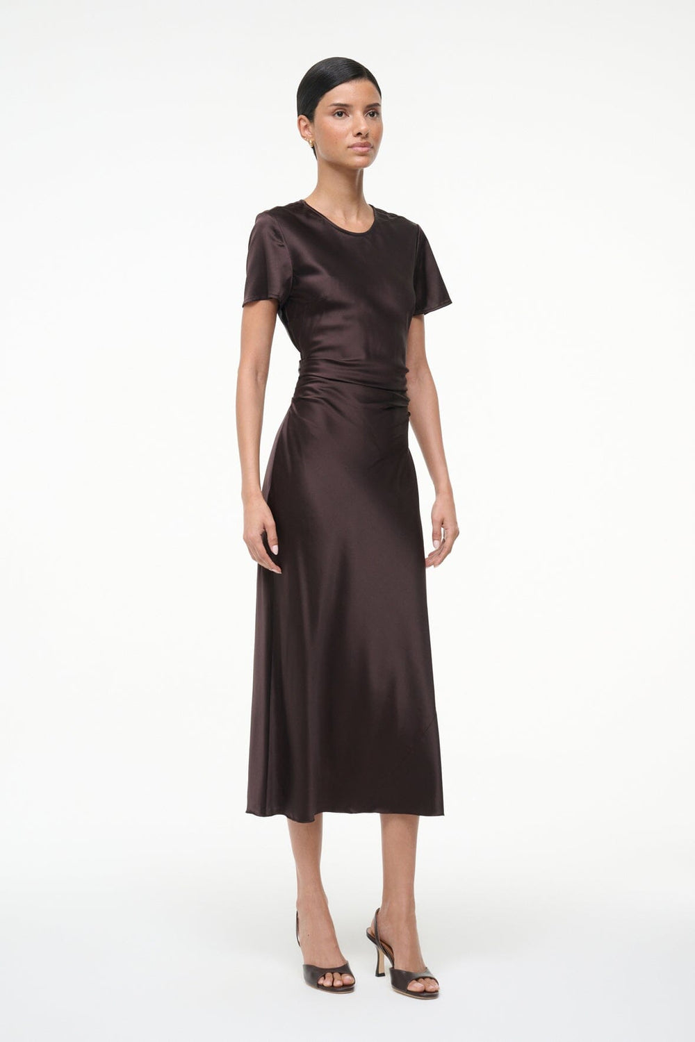 MARCEL SILK DRESS EARTH
