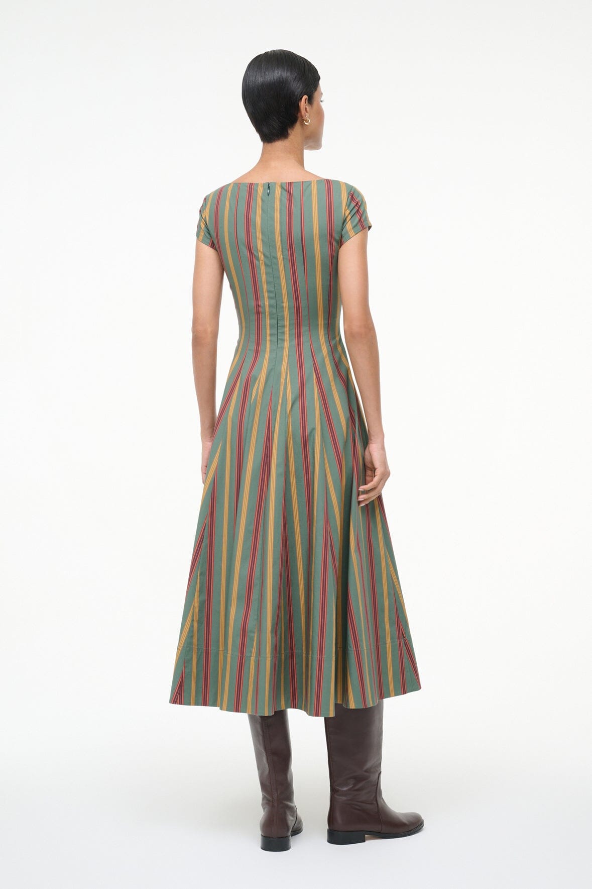 SHORT SLEEVE WELLS DRESS TRAILBLAZER STRIPE