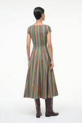 SHORT SLEEVE WELLS DRESS TRAILBLAZER STRIPE