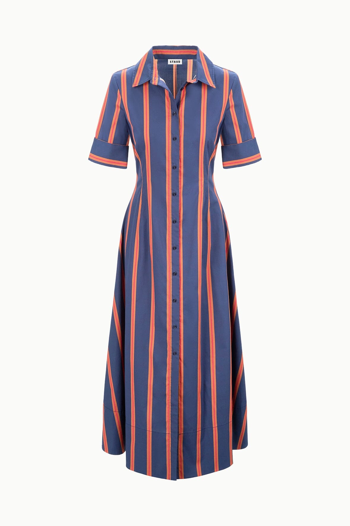 JOAN DRESS RAILROAD STRIPE