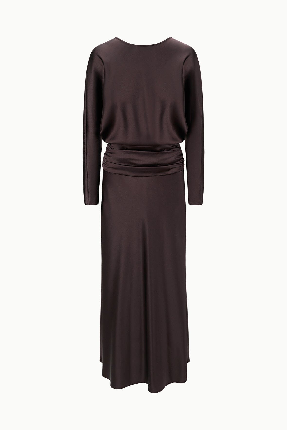 FREDA SILK DRESS EARTH