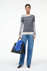 SERA SWEATER HEATHER GREY MULTI