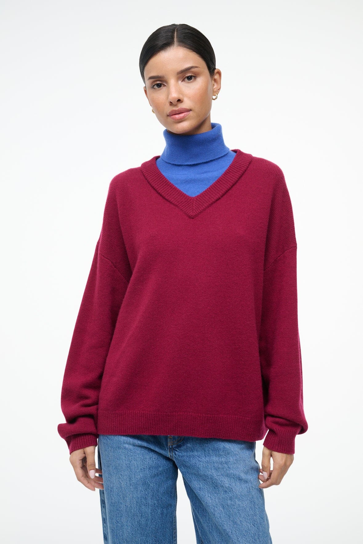 DORIS CASHMERE SWEATER CRIMSON SAPPHIRE