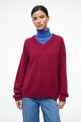 DORIS CASHMERE SWEATER CRIMSON SAPPHIRE