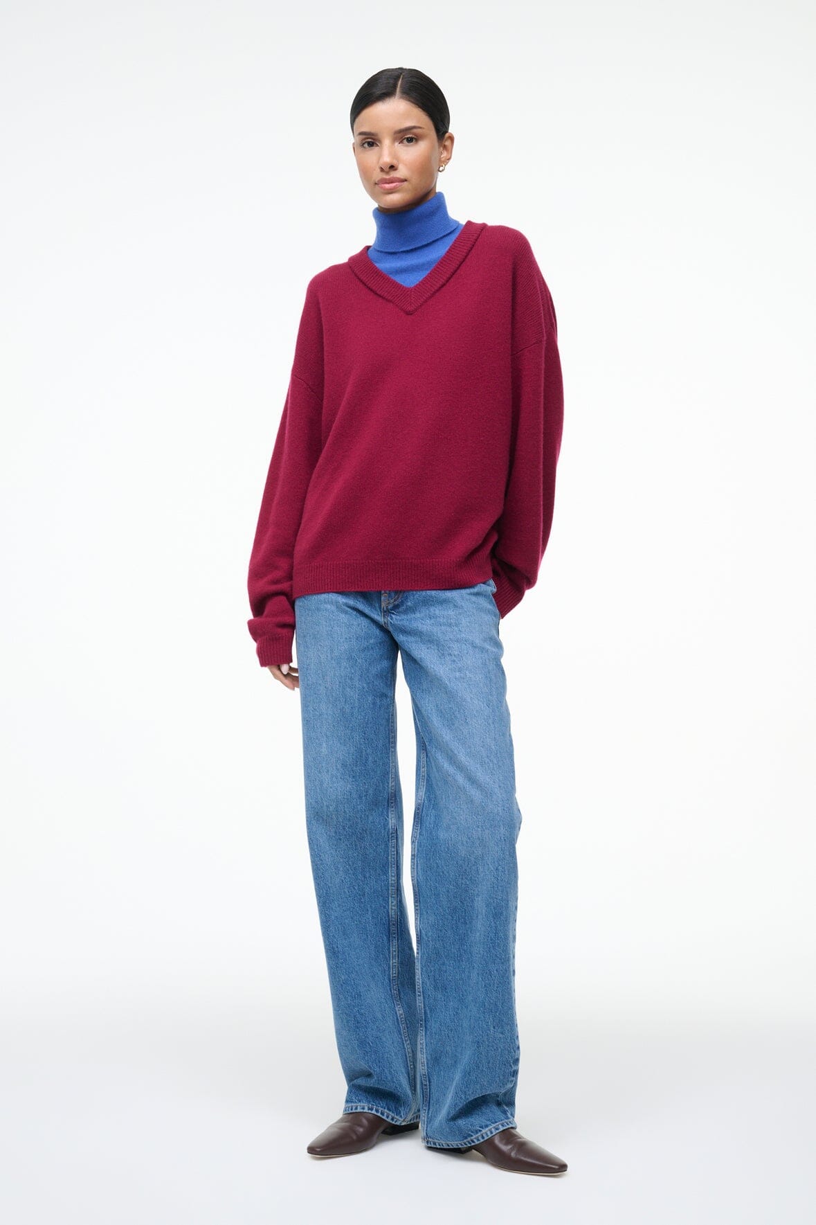 DORIS CASHMERE SWEATER CRIMSON SAPPHIRE