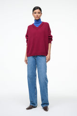 DORIS CASHMERE SWEATER CRIMSON SAPPHIRE