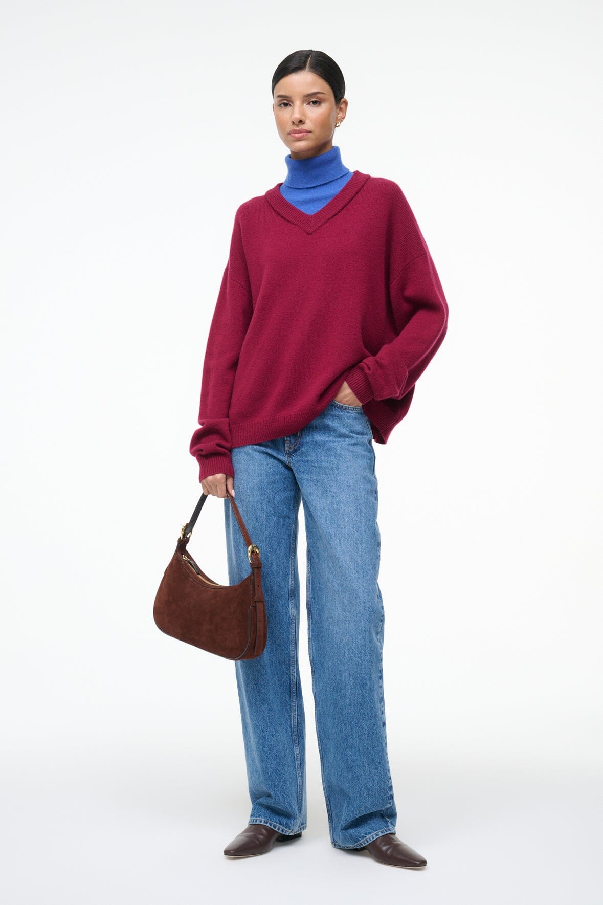 DORIS CASHMERE SWEATER CRIMSON SAPPHIRE