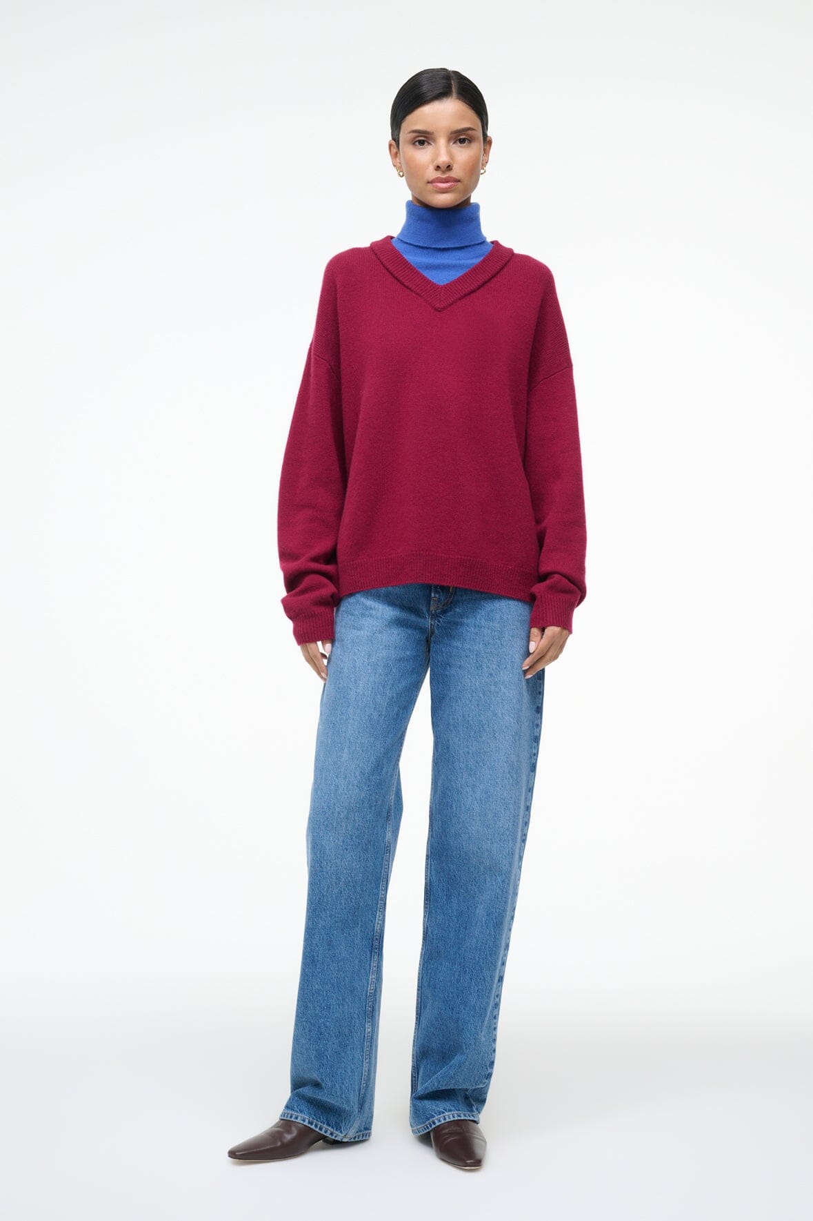DORIS CASHMERE SWEATER CRIMSON SAPPHIRE