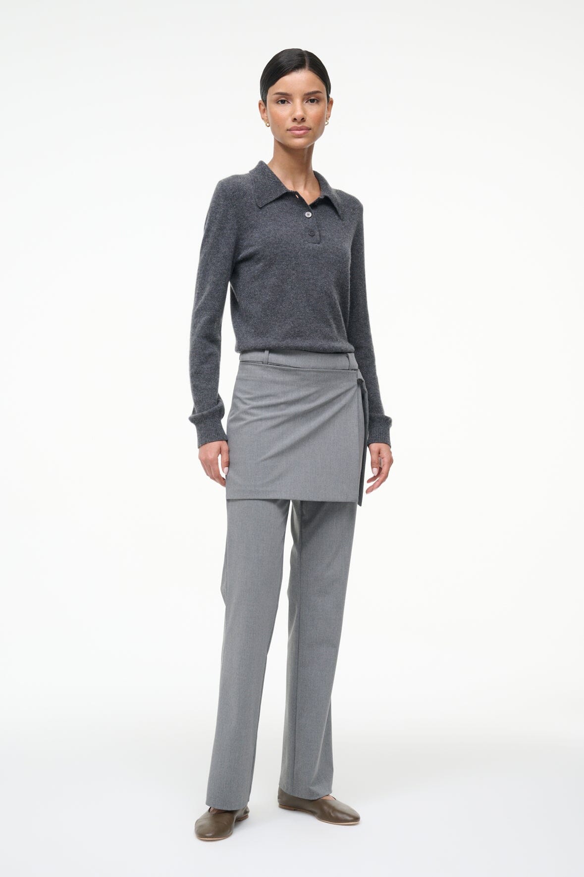 GEMMA CASHMERE SWEATER CHARCOAL