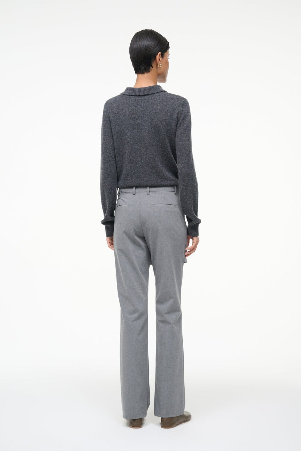 GEMMA CASHMERE SWEATER CHARCOAL