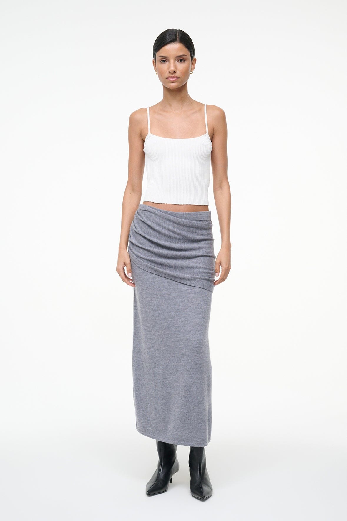 WILMA SKIRT HEATHER GREY