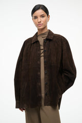 JOSETTE SUEDE SHIRT ESPRESSO