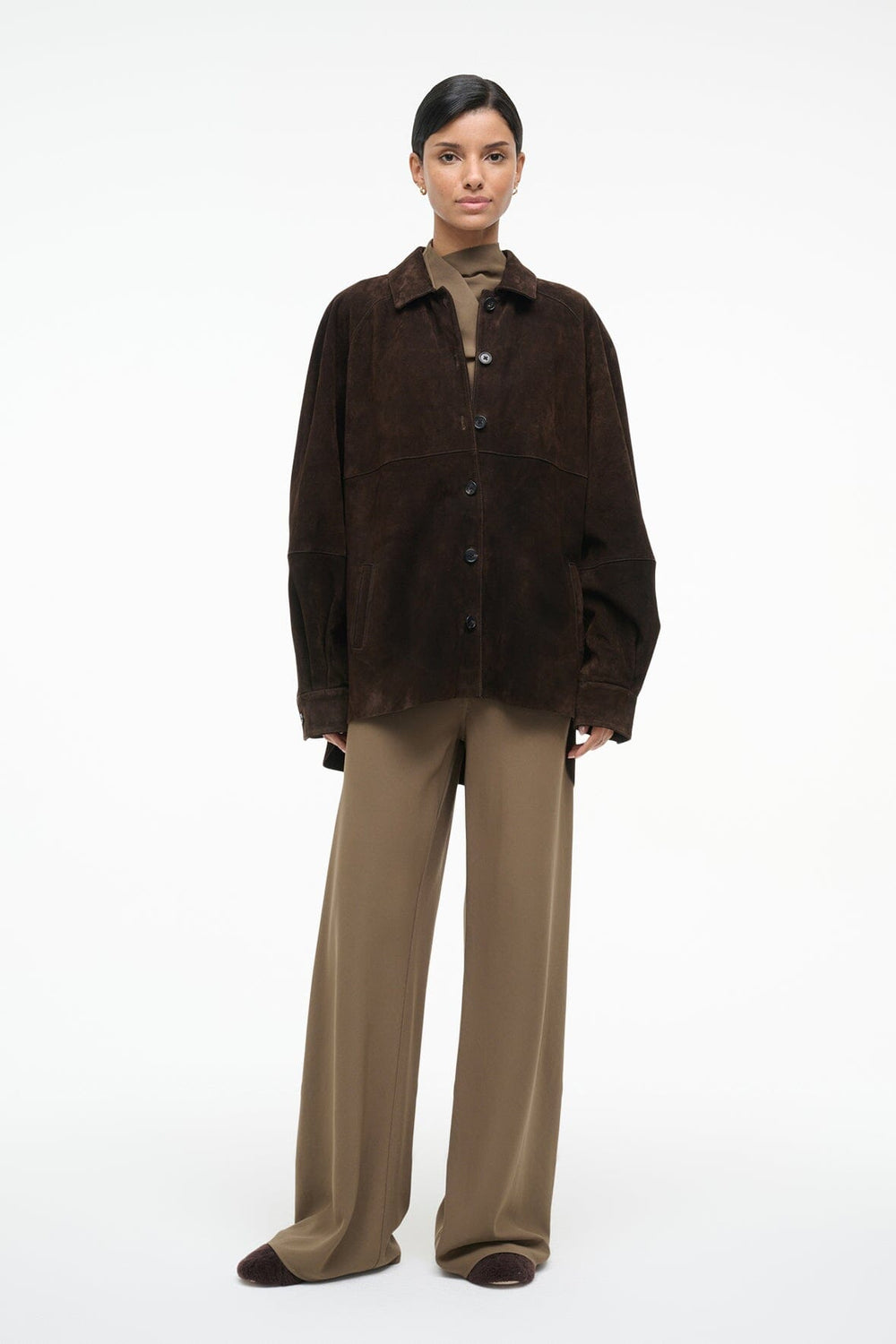 JOSETTE SUEDE SHIRT ESPRESSO