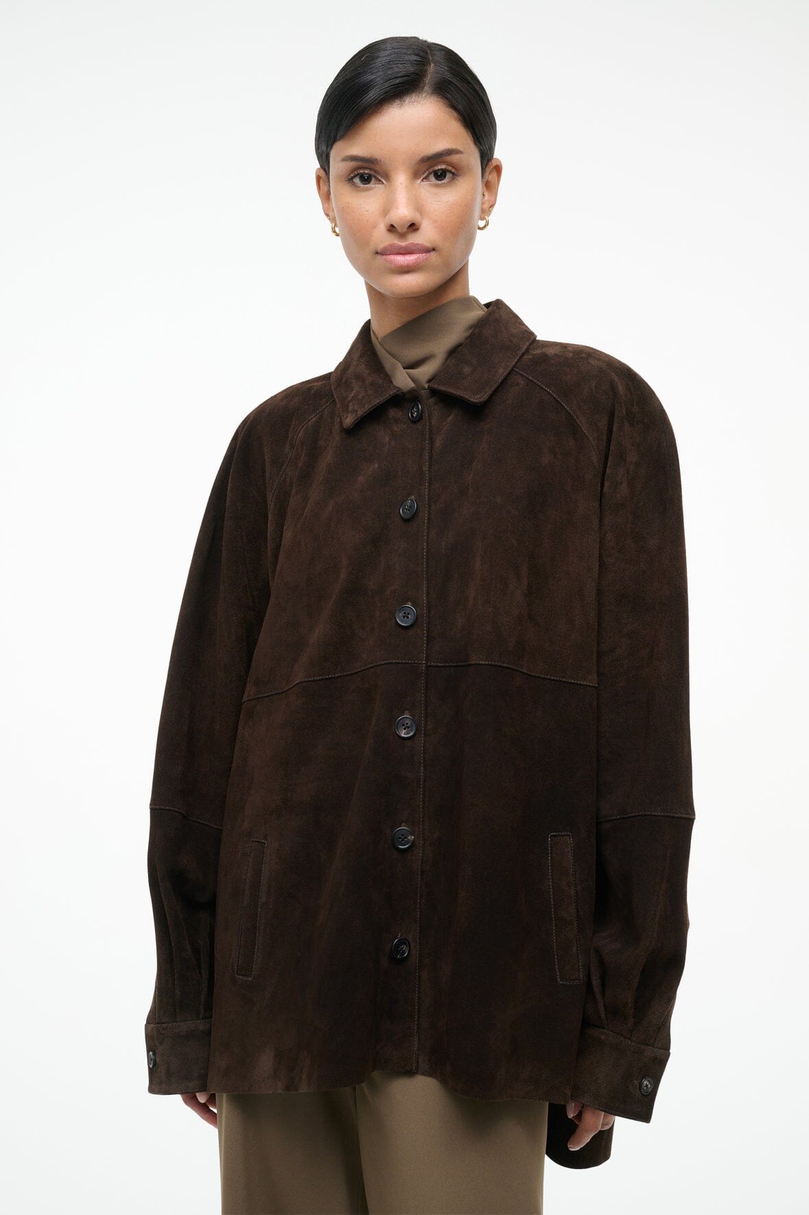 JOSETTE SUEDE SHIRT ESPRESSO