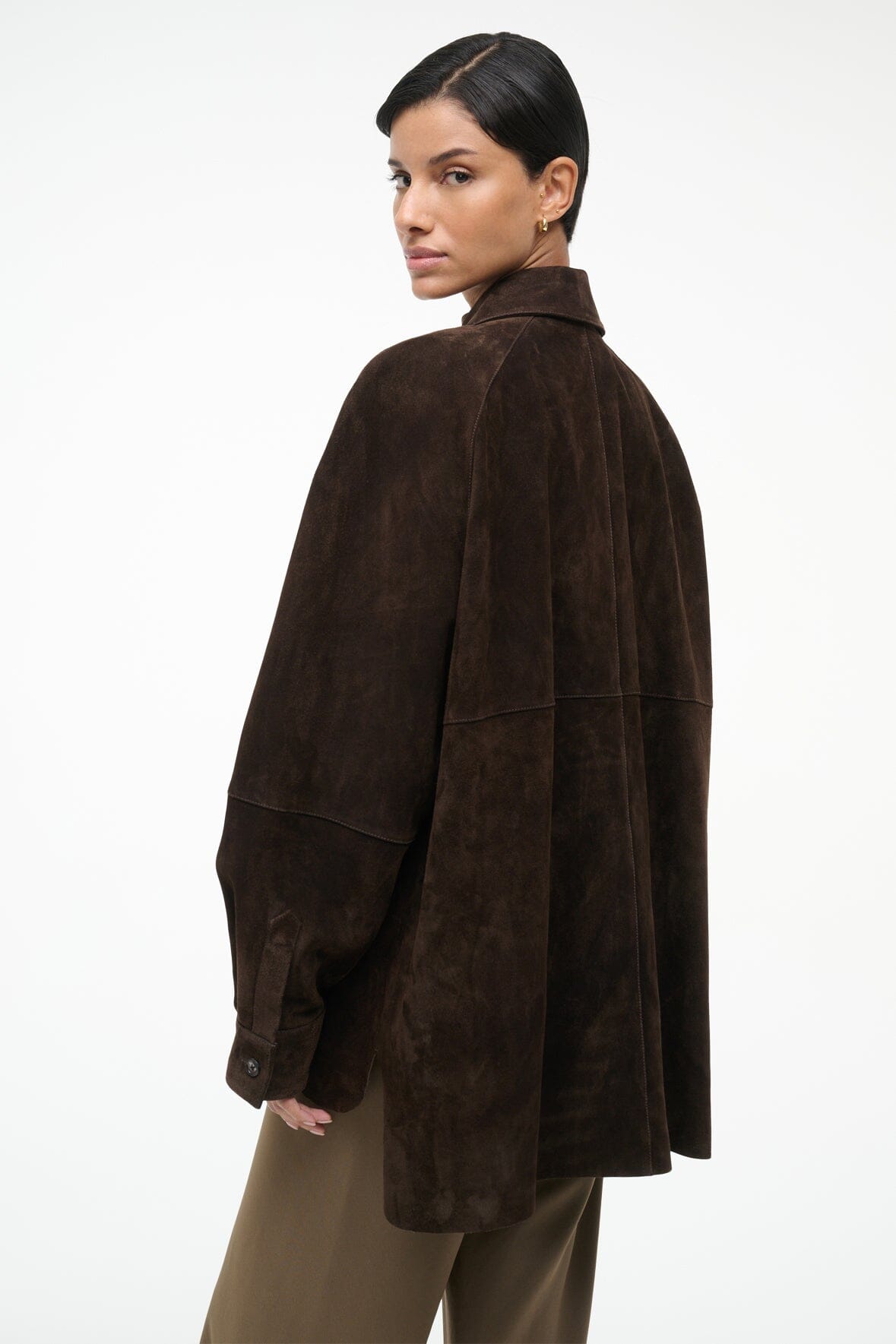 JOSETTE SUEDE SHIRT ESPRESSO
