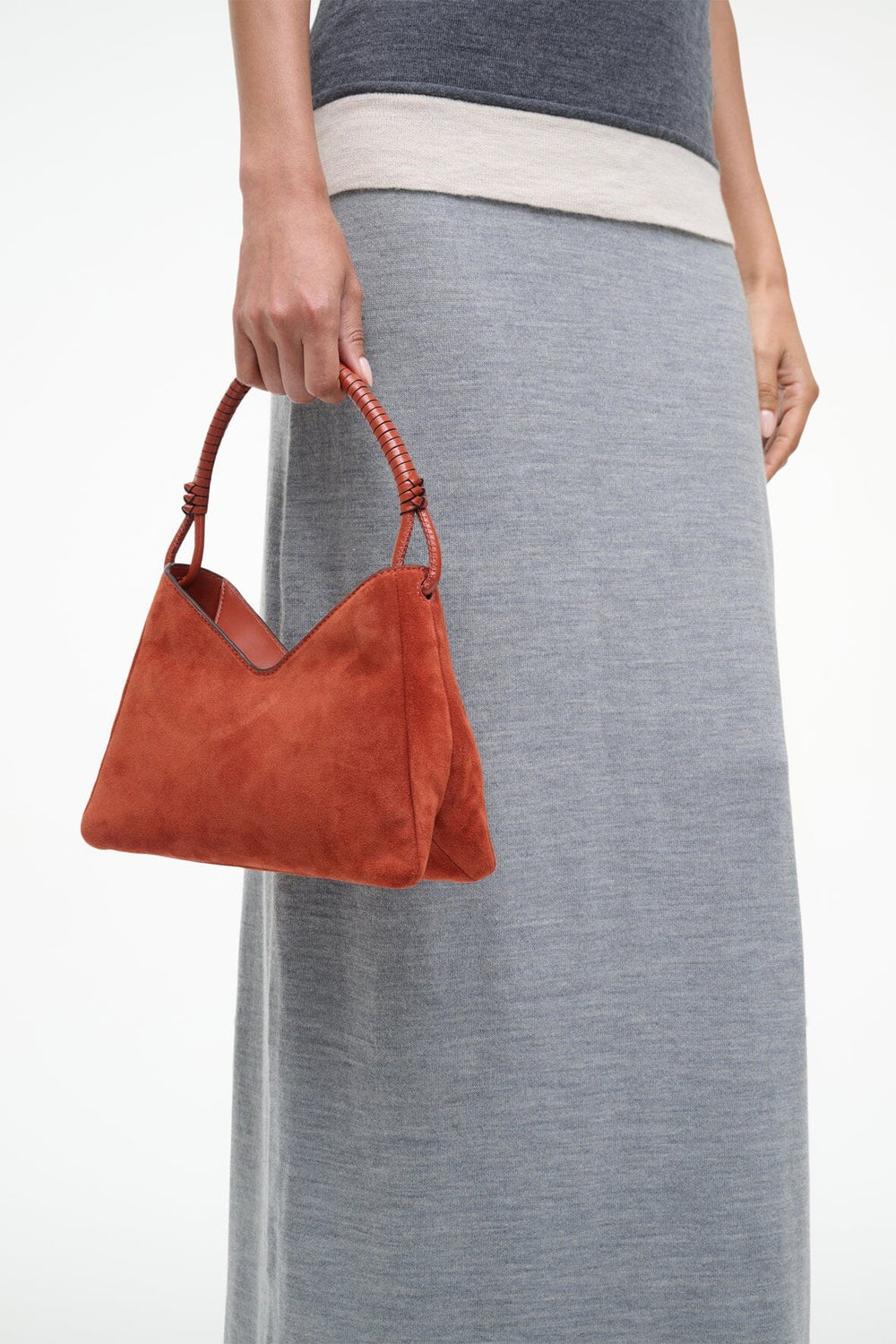 VALERIE SHOULDER BAG AUBURN SUEDE