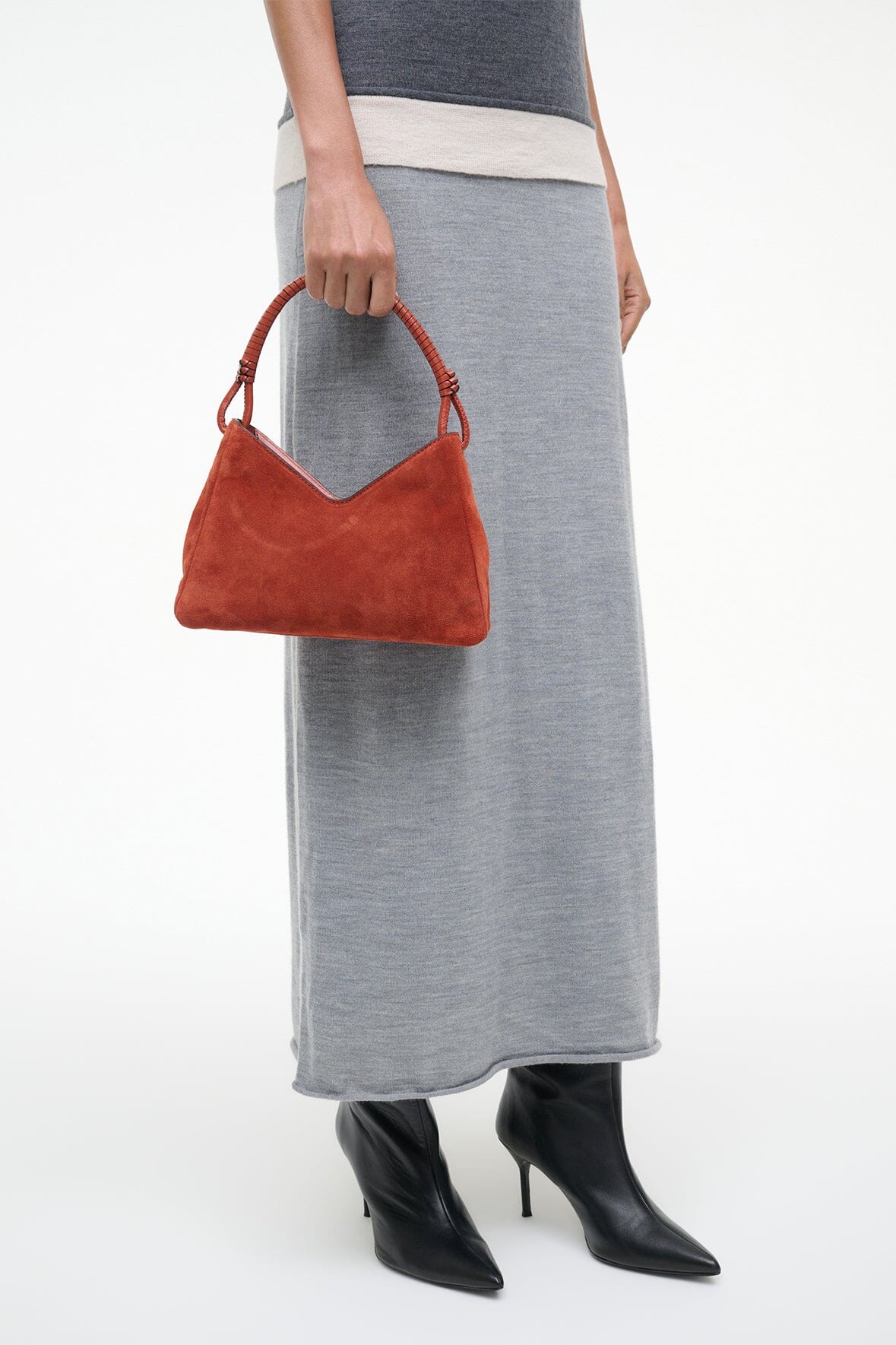 VALERIE SHOULDER BAG AUBURN SUEDE