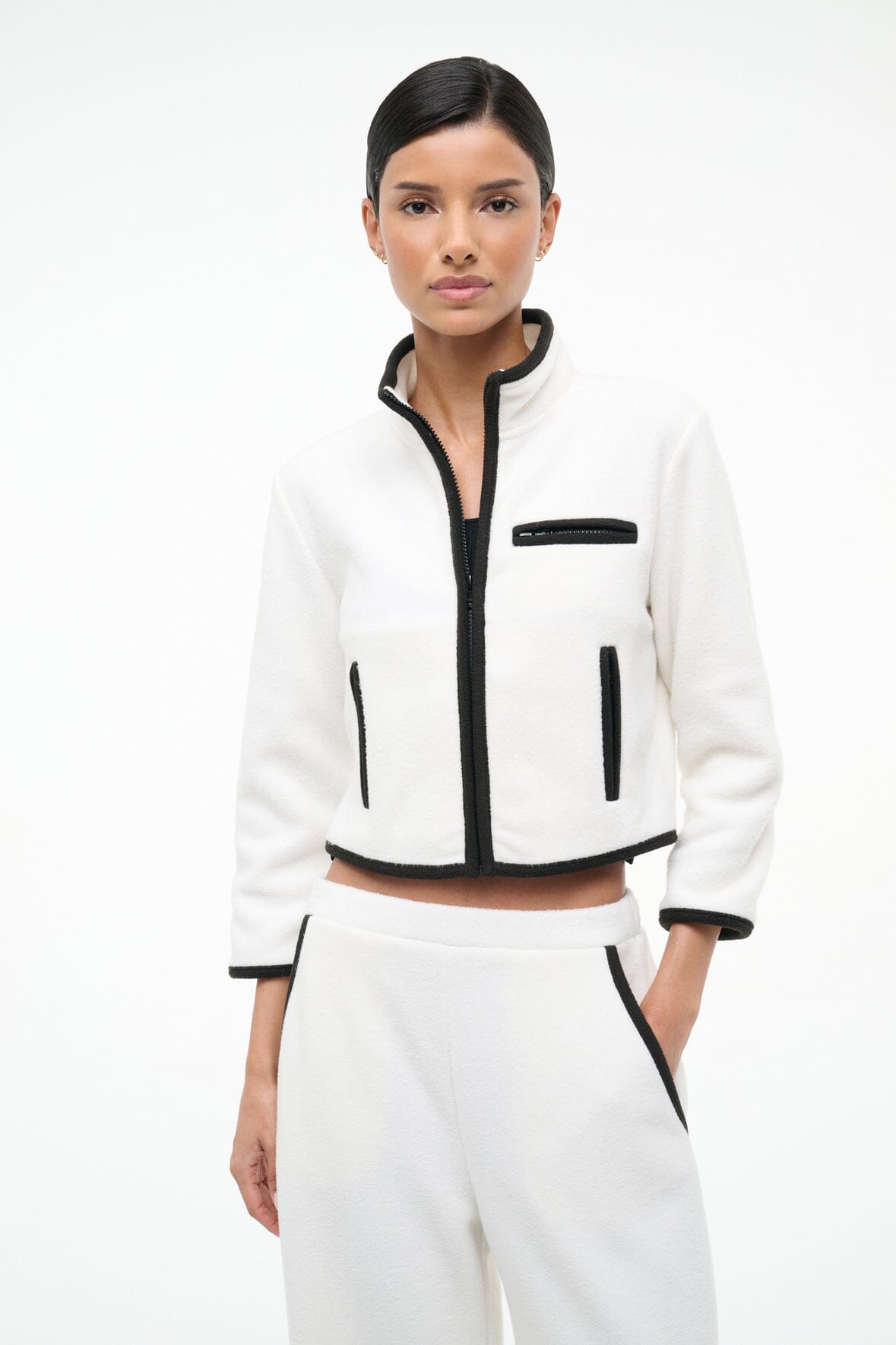 JETER JACKET IVORY BLACK