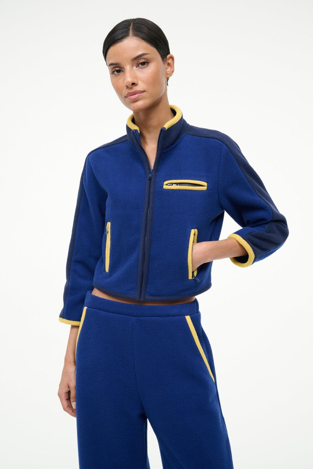 JETER JACKET ROYAL CHARTREUSE